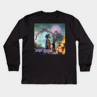 Stay Tuned for Dystopia Kids Long Sleeve T-Shirt